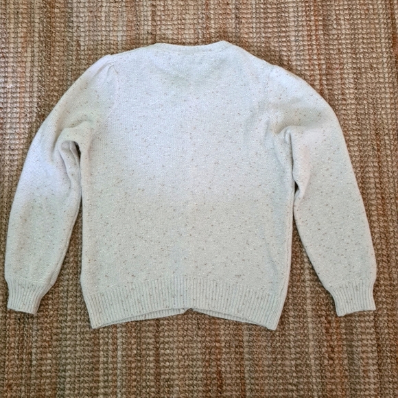 GANT wool blend gold yarns cream cardigan size M - Picture 7 of 8